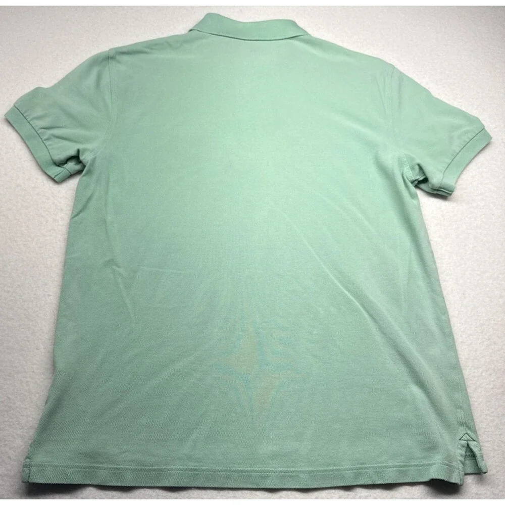 J.Crew Repp Men's Medium Mint Green Cotton Polo Shirt Short Sleeve Classic